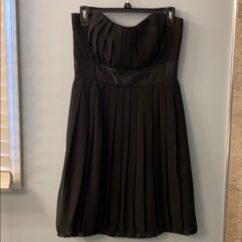 Black Strapless White House Black Market Dress